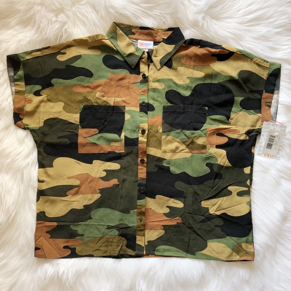 Lularoe Amy Camo XSmall